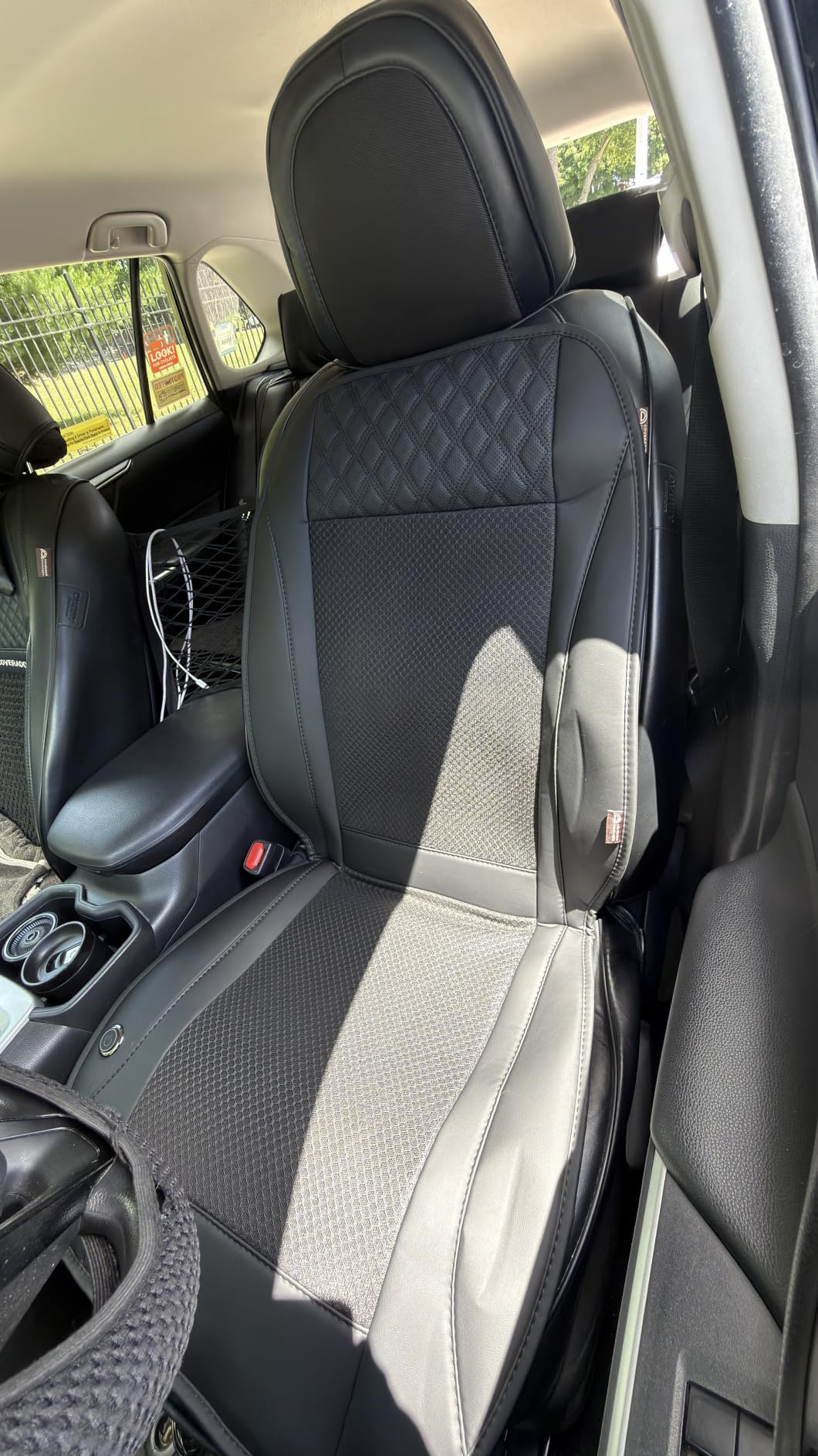 Coverado Cooling Car Seat Cover, Ventilated Seat Cushion with 3-Speed Adjustable Airflow, Gray Breathable Universal Seat Pad for Car SUV Truck Van customer photo 1