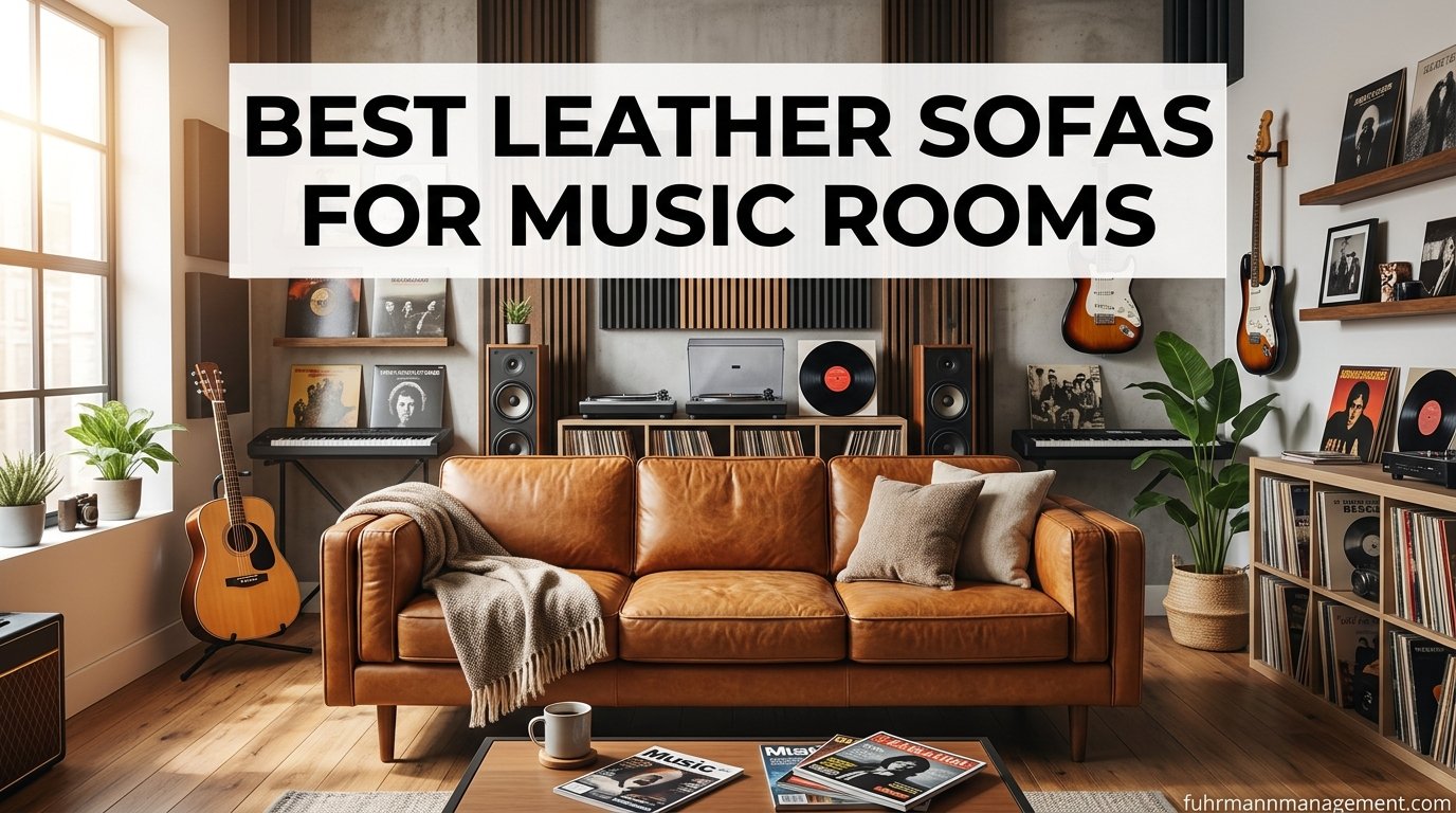 best leather sofas for music rooms