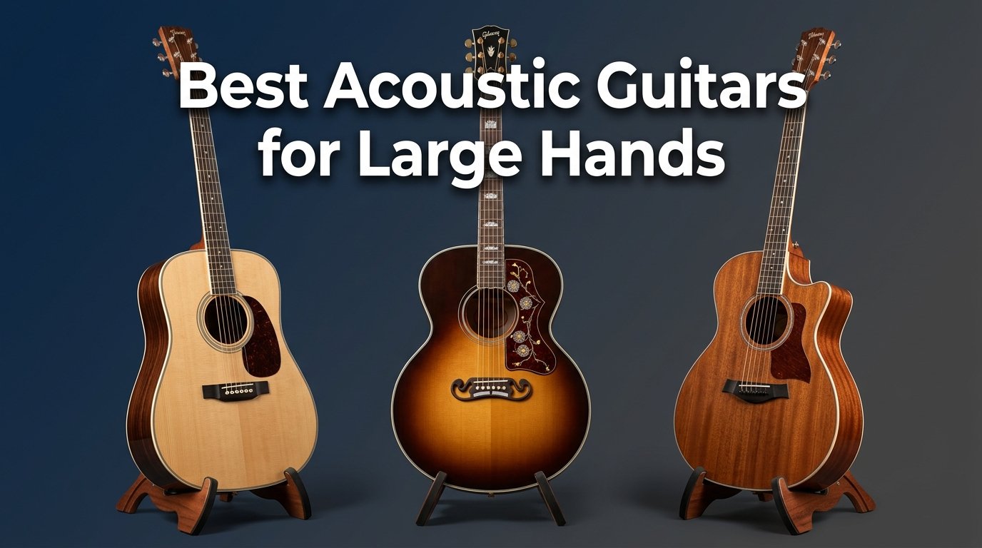 best acoustic guitars for large hands