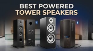 best powered tower speakers