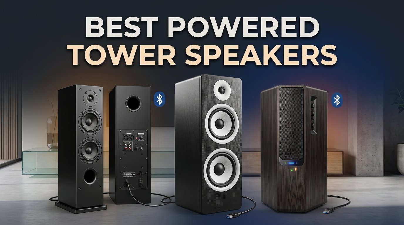 best powered tower speakers