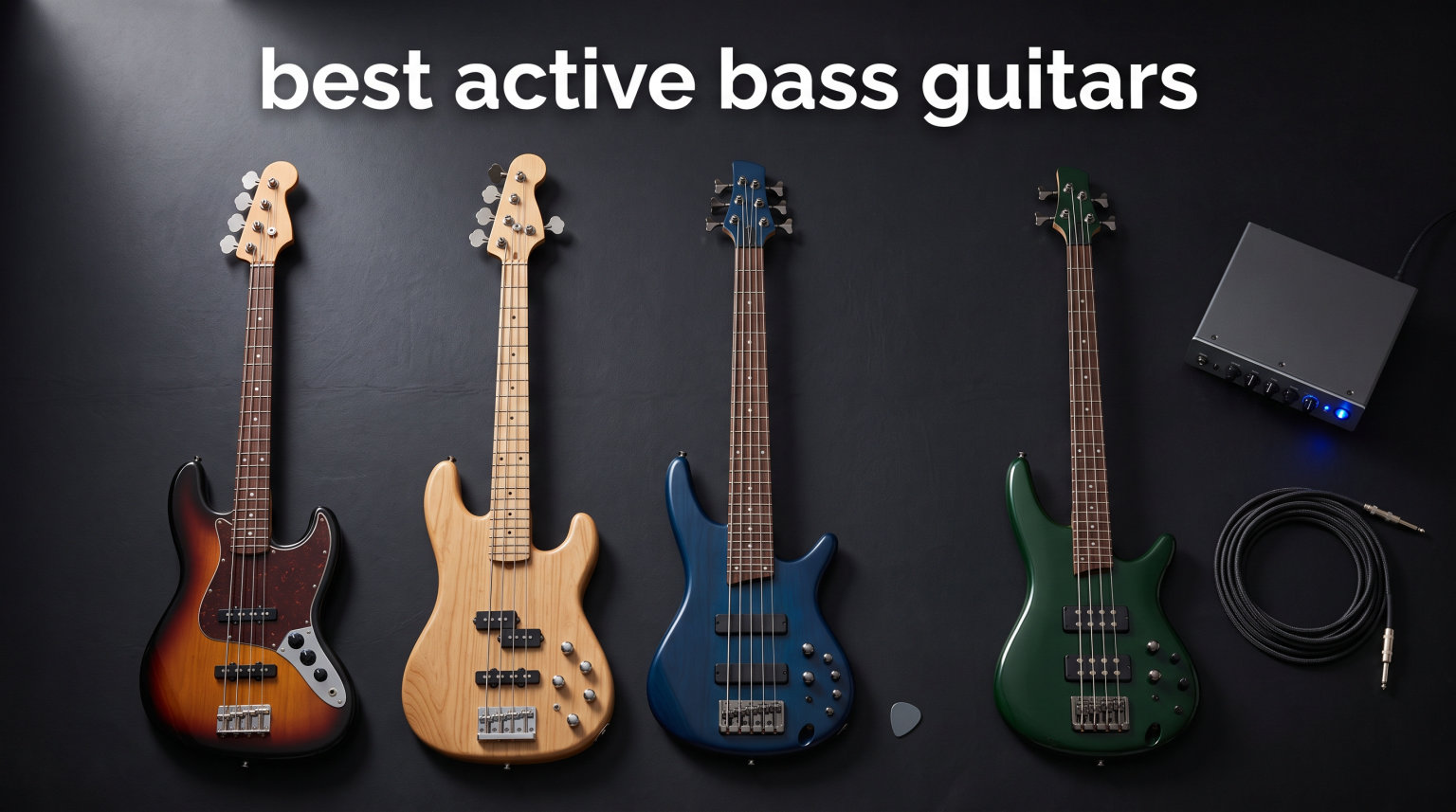 best active bass guitars