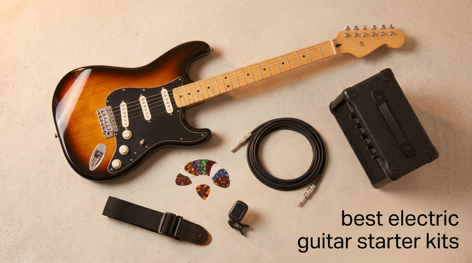 best electric guitar starter kits