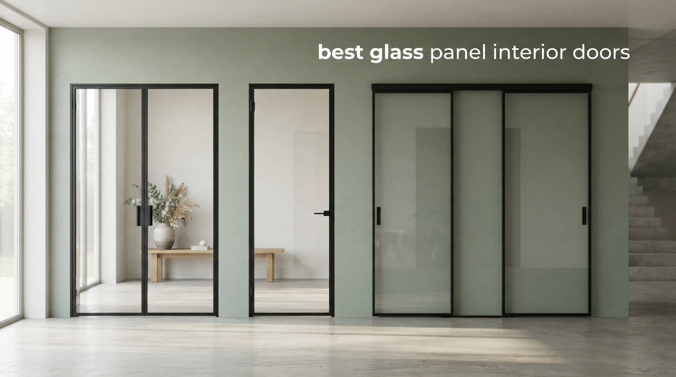 best glass panel interior doors