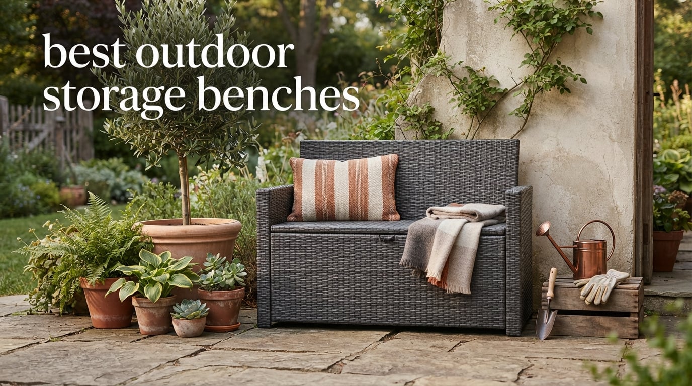 best outdoor storage benches