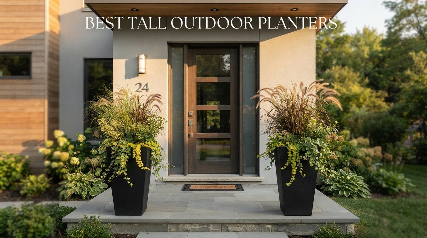 best tall outdoor planters