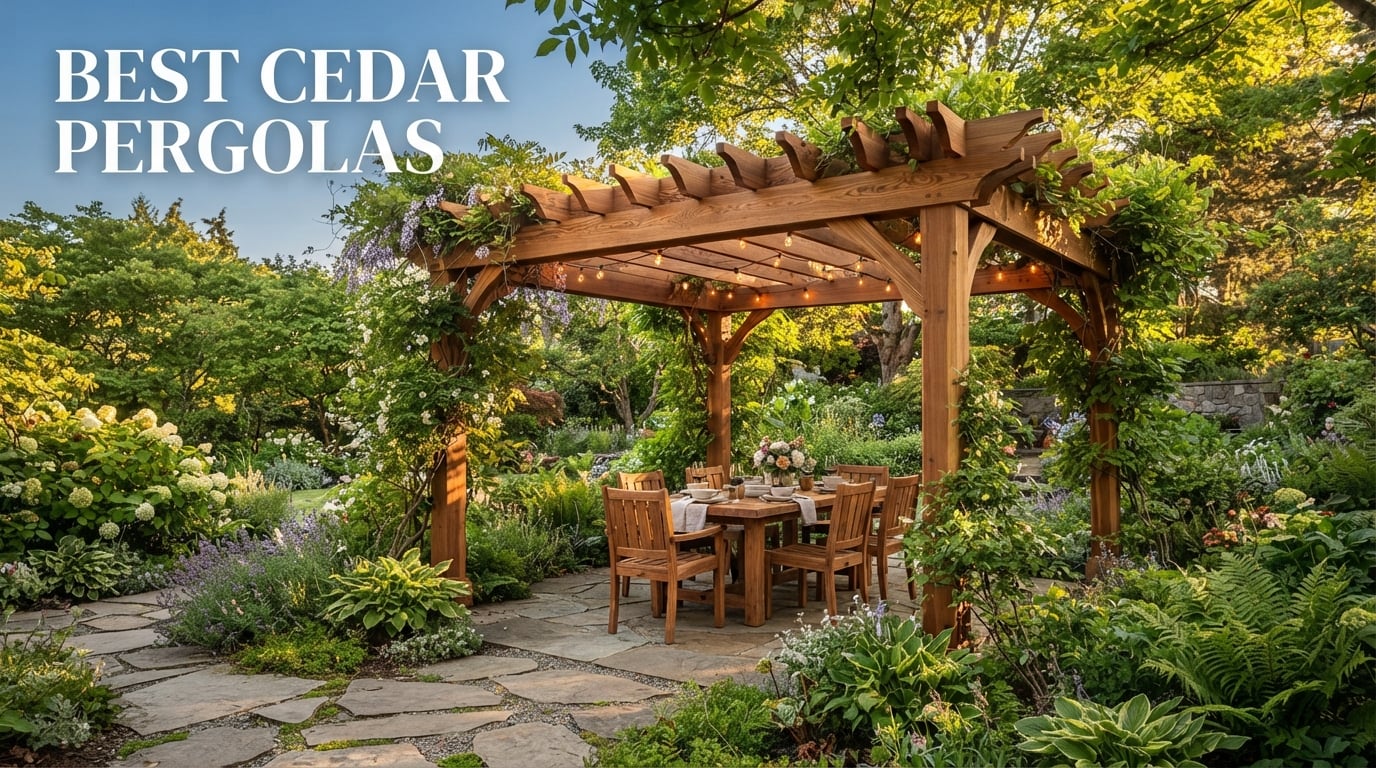 best cedar pergolas