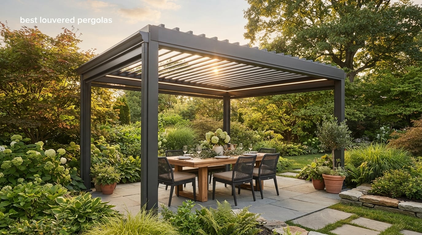 best louvered pergolas