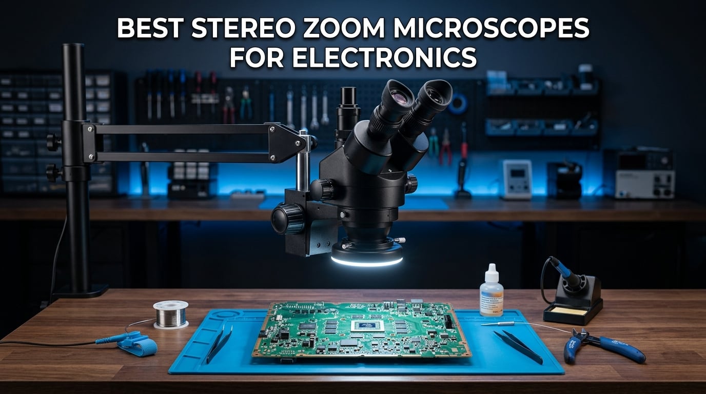 best stereo zoom microscopes for electronics