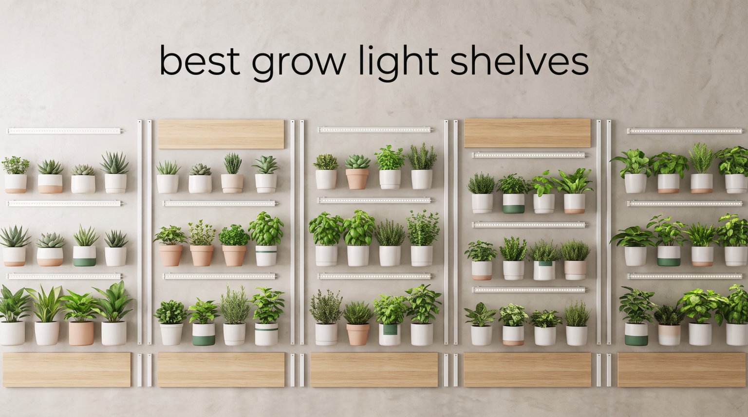 best grow light shelves