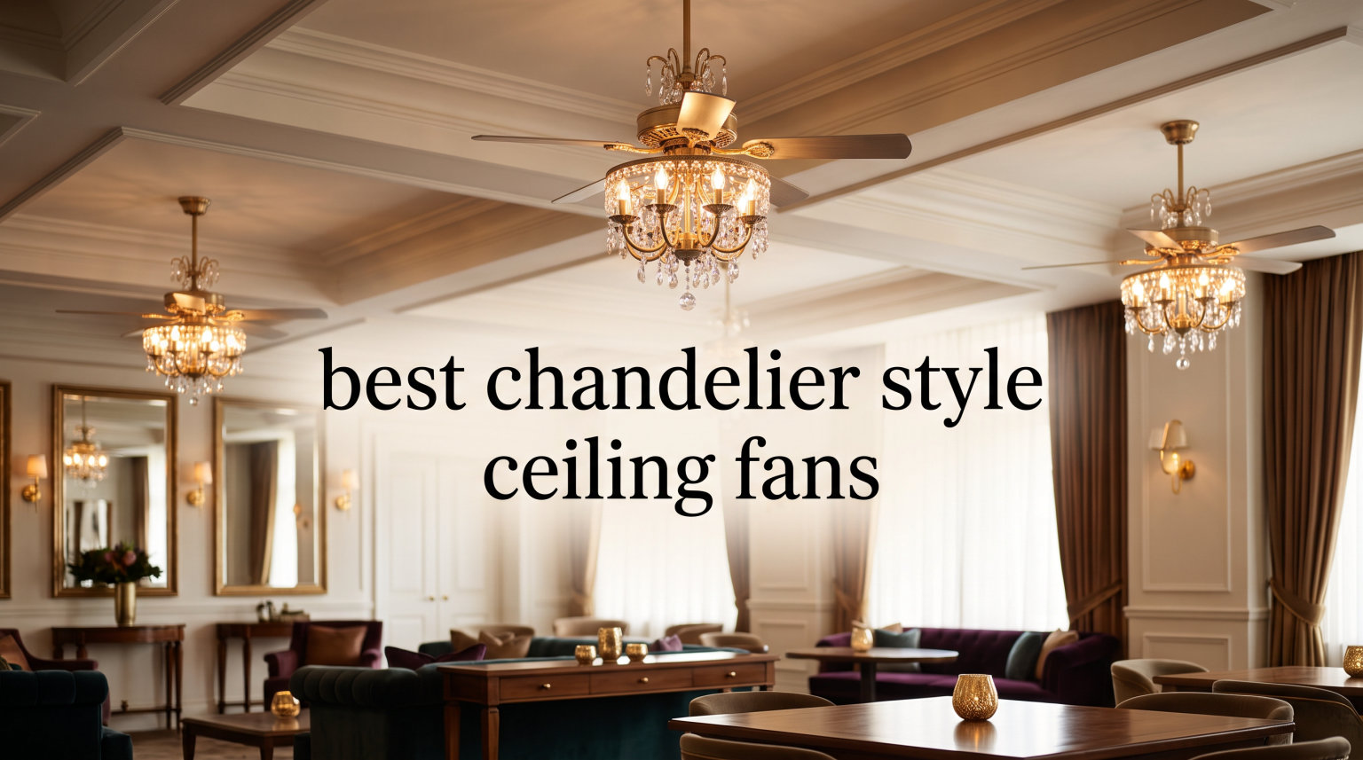 best chandelier style ceiling fans