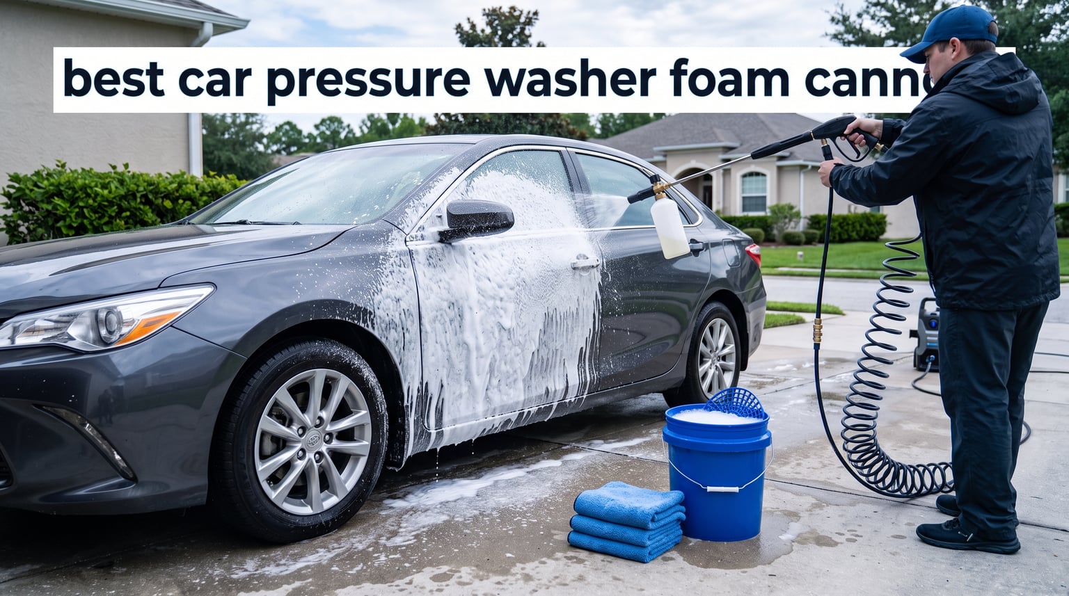 best car pressure washer foam cannons