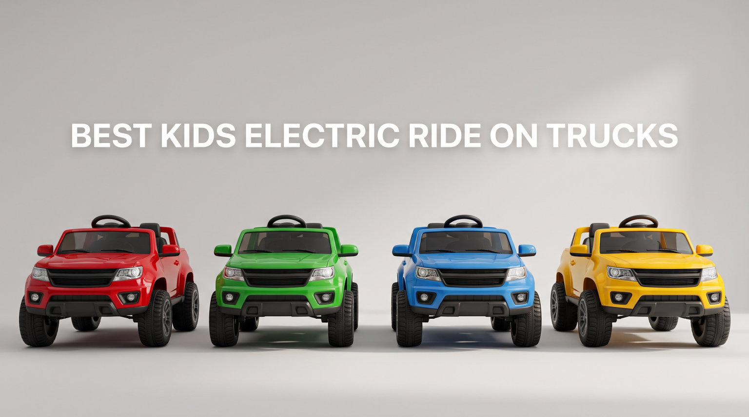 best kids electric ride on trucks