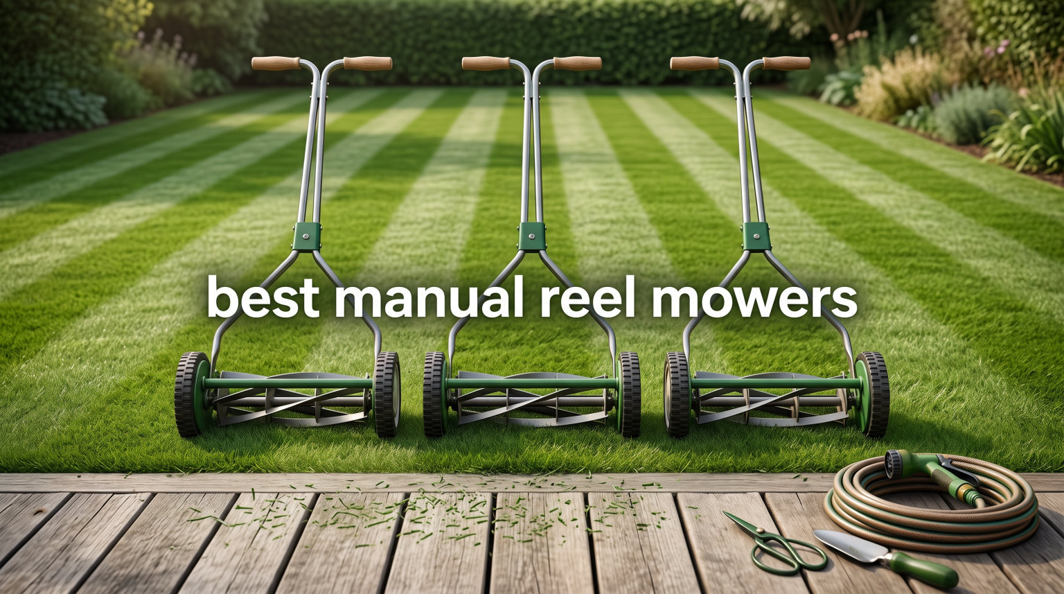 best manual reel mowers